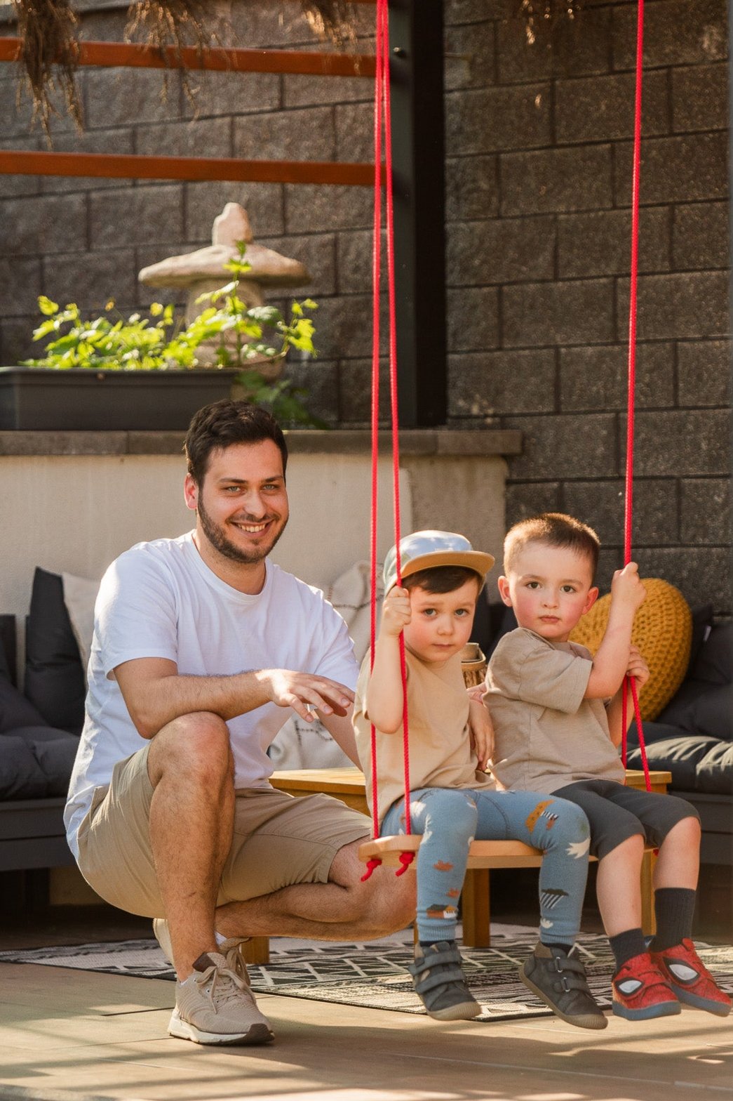 homba® kids skate swing solid beech 55x20cm