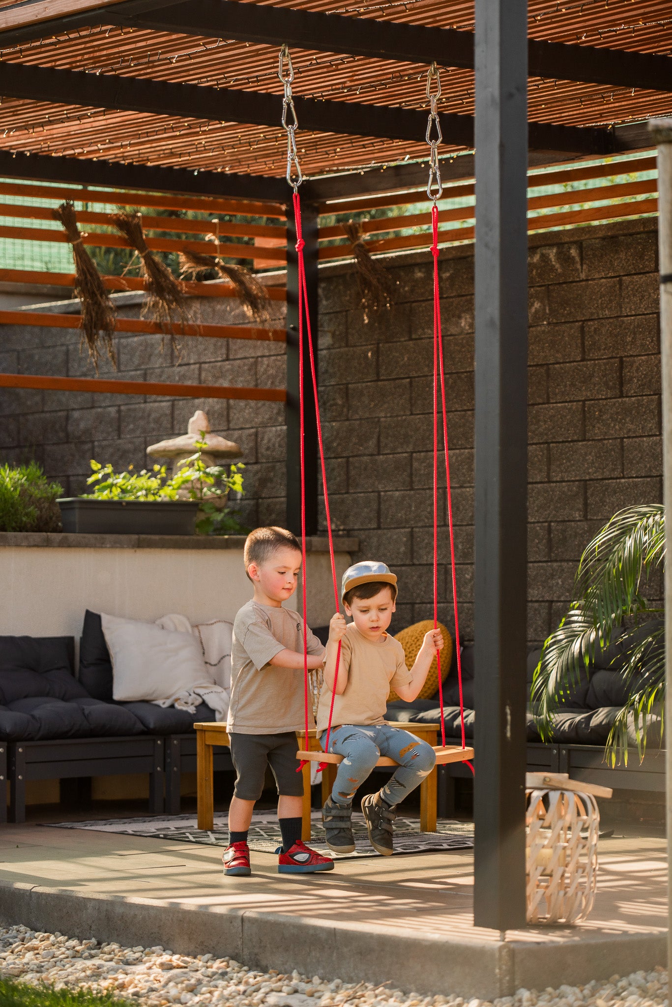 homba® kids skate swing solid beech 55x20cm