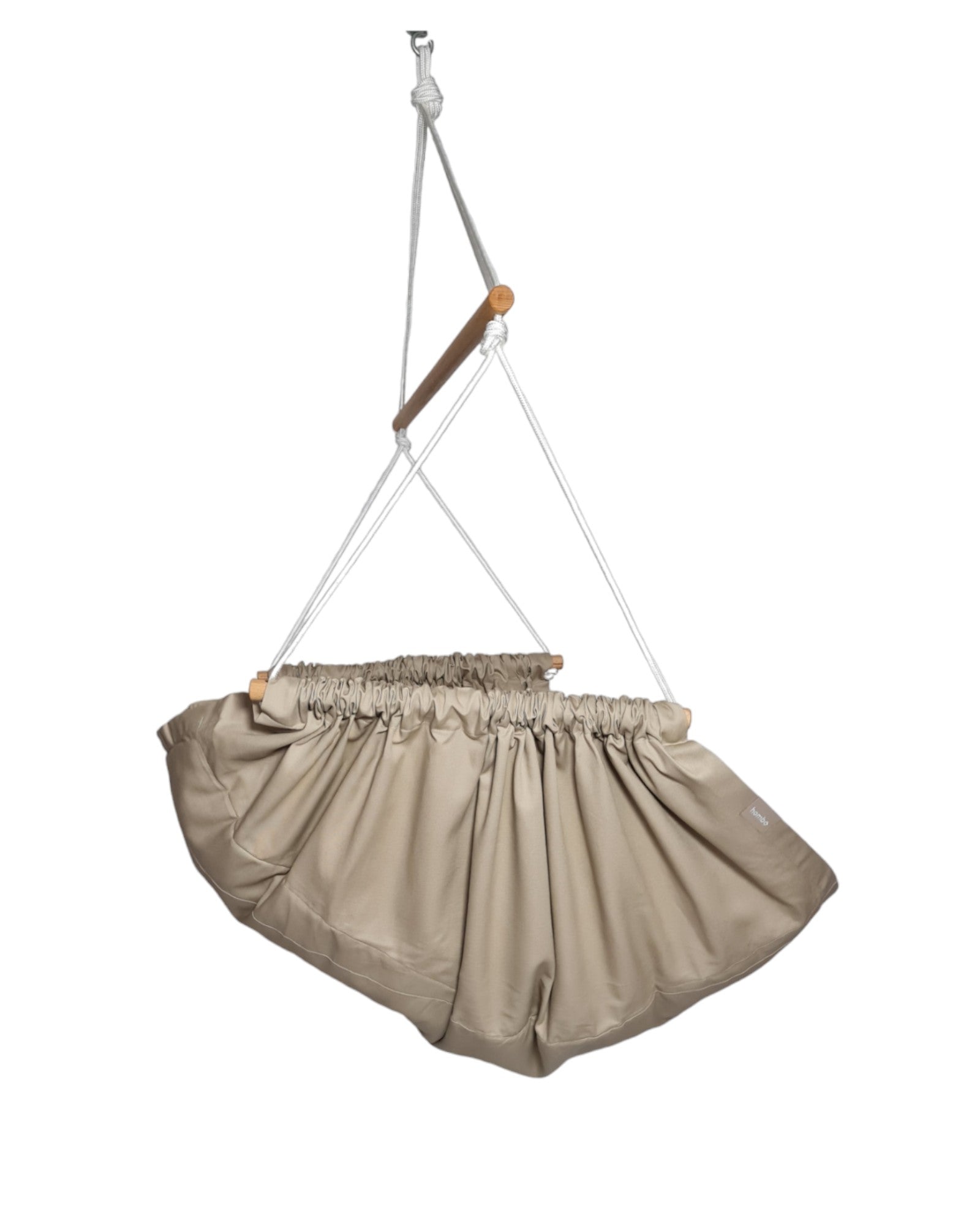 homba® zen hanging chair cotton beige