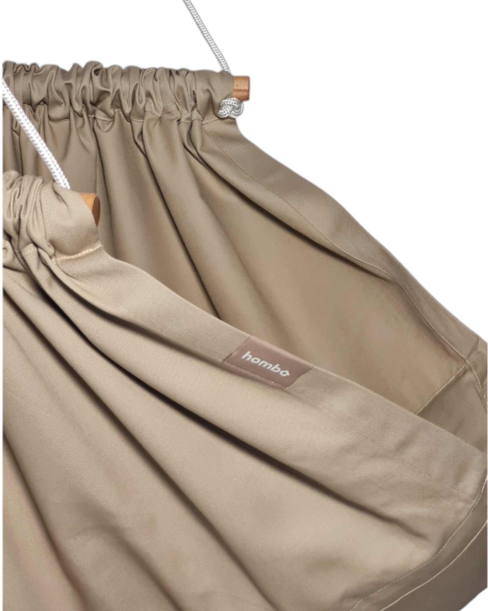 homba® zen mini hængestol bomuldsbeige (2-10 år)