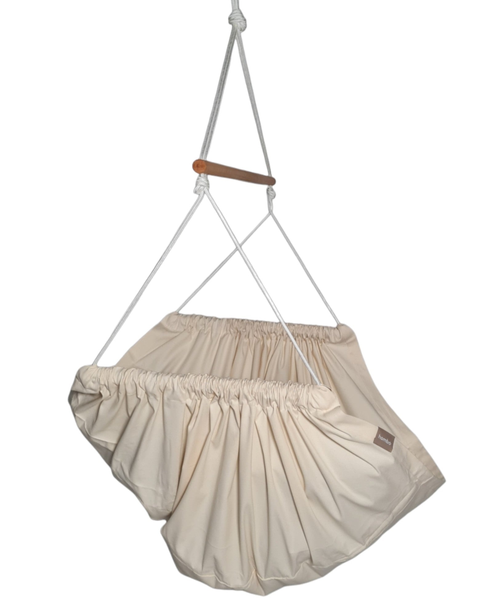 homba® zen hanging chair cotton cream