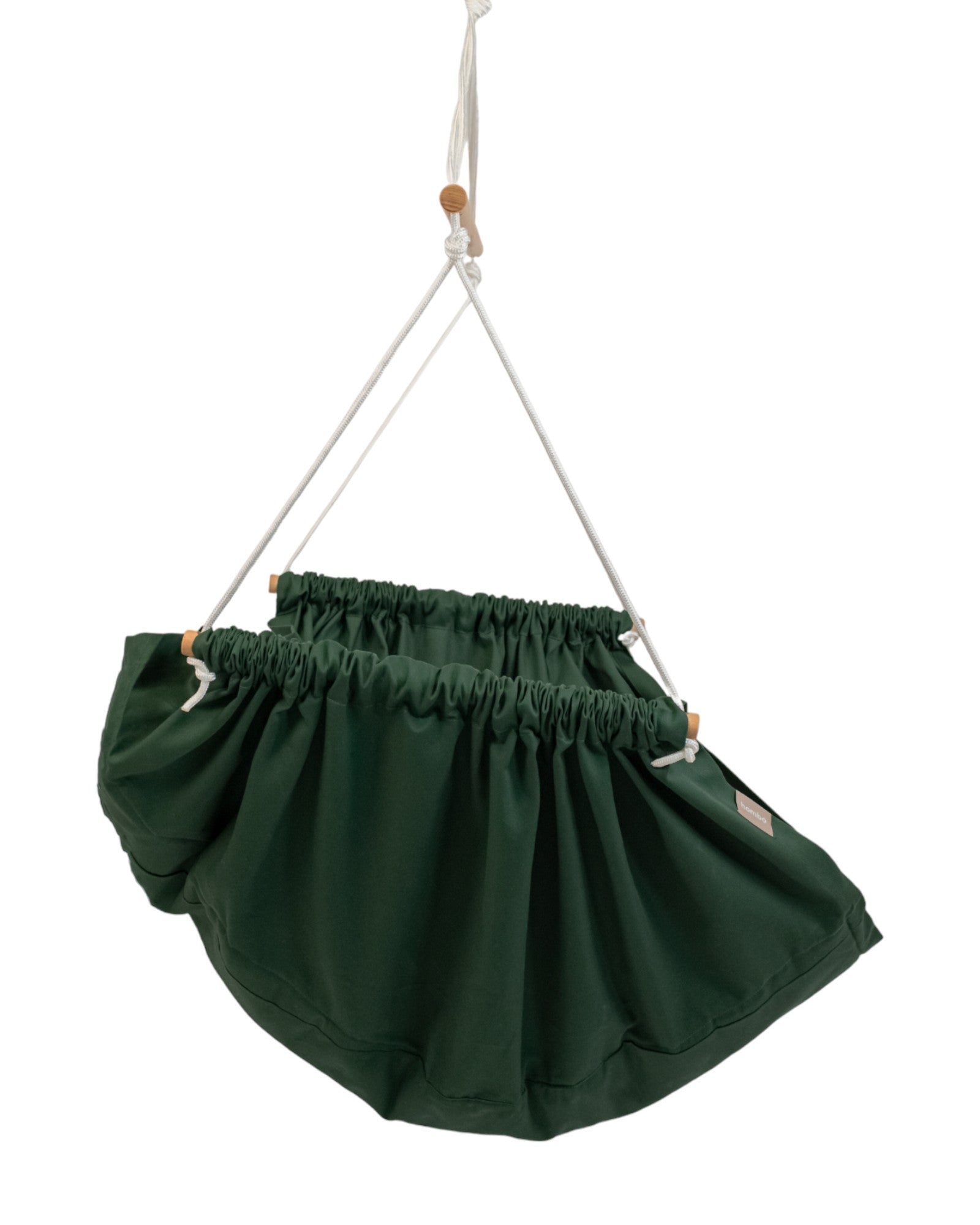 homba® zen mini hanging chair cotton green (2-10 years)