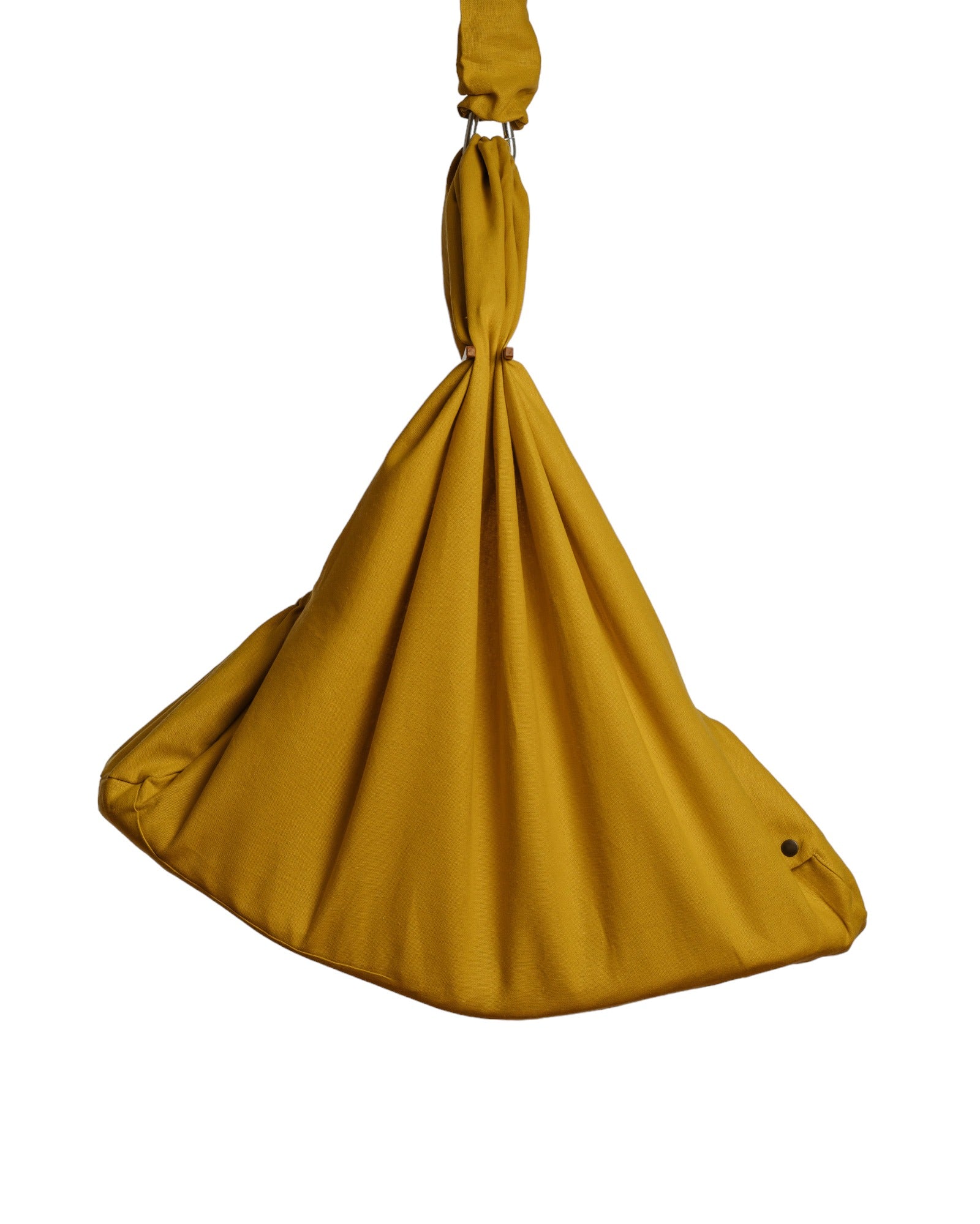 homba® baby hanging cradle linen yellow